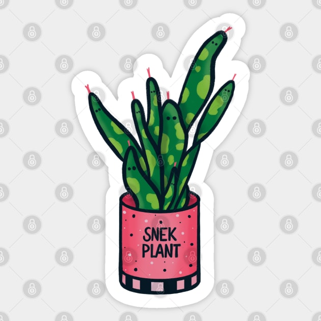 Snake Plant Sticker by frankenstipple